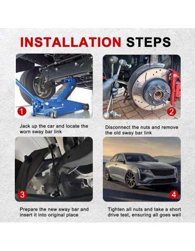 Kit de Enlace de Barra Estabilizadora GPMMWPG K80230 para Toyota Corolla 2003-2019