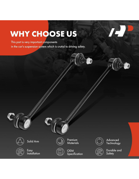 Enlaces de Barra Estabilizadora Delantera A-Premium para Ford y Mazda