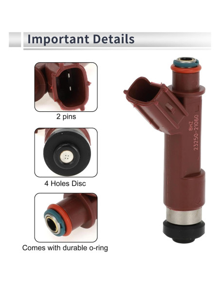 Inyector de Combustible RATCHROLL para Toyota Yaris 1.5L 2005-2013