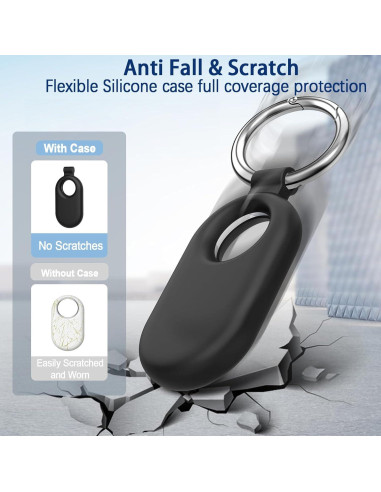 Paquete de 4 fundas de silicona para Samsung Galaxy SmartTag 2