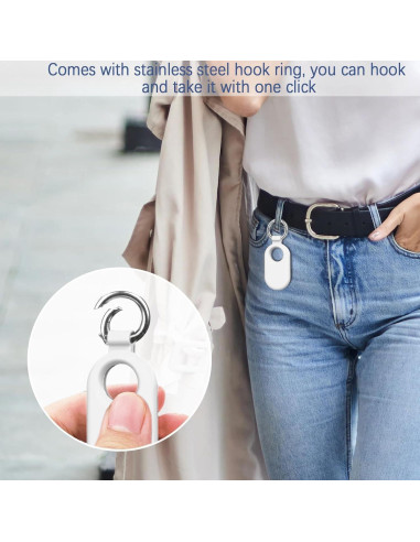 Paquete de 4 fundas de silicona para Samsung Galaxy SmartTag 2