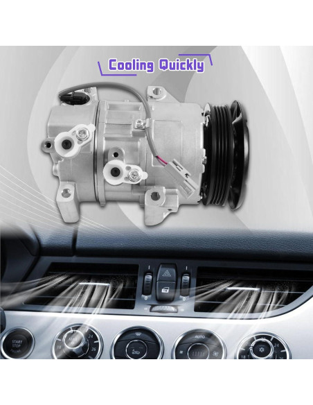 Compresor de Aire Acondicionado Kessocco CO 11078C para Toyota Yaris 1.5L 2007-2010