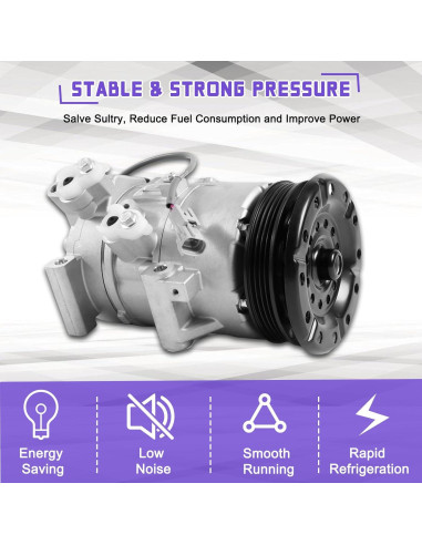 Compresor de Aire Acondicionado Kessocco CO 11078C para Toyota Yaris 1.5L 2007-2010