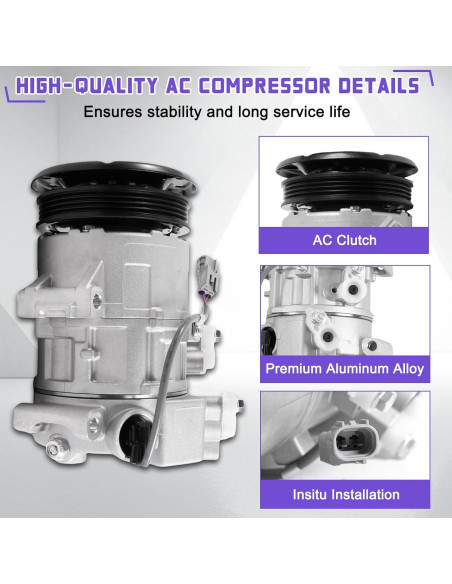 Compresor de Aire Acondicionado Kessocco CO 11078C para Toyota Yaris 1.5L 2007-2010