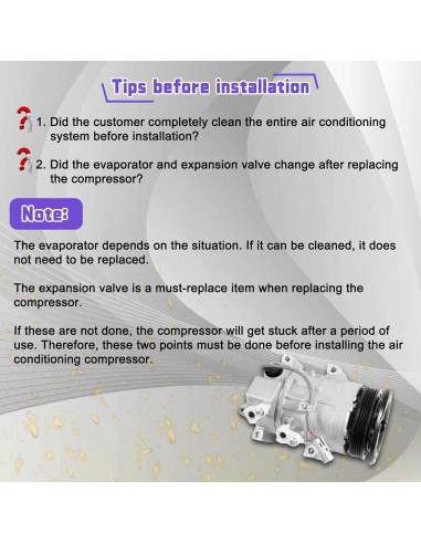 Compresor de Aire Acondicionado Kessocco CO 11078C para Toyota Yaris 1.5L 2007-2010