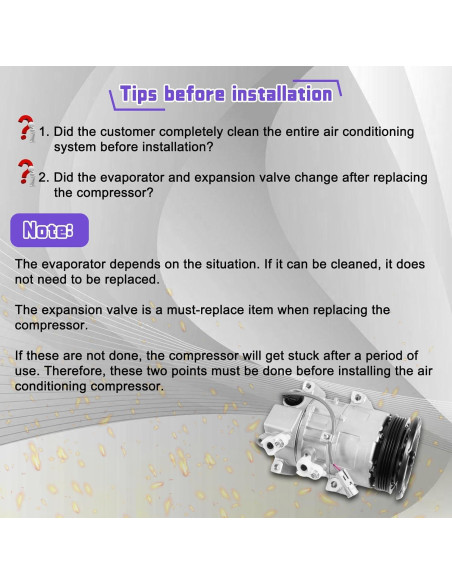 Compresor de Aire Acondicionado Kessocco CO 11078C para Toyota Yaris 1.5L 2007-2010