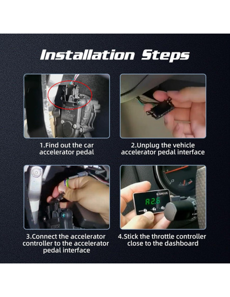 Controlador de Acelerador Electrónico MAIMEIMI 9 Modos para Dodge Jeep