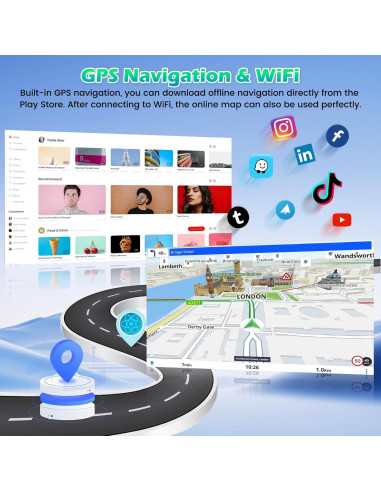 Estéreo de coche Roinvou para Toyota Corolla 2009-2013 9" 4+64G