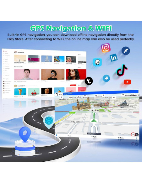 Estéreo de coche Roinvou para Toyota Corolla 2009-2013 9" 4+64G