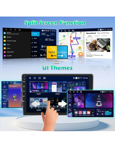 Estéreo de coche Roinvou para Toyota Corolla 2009-2013 9" 4+64G