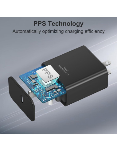 Cargador USB C Rápido 45W 2-Pack Samsung y iPhone