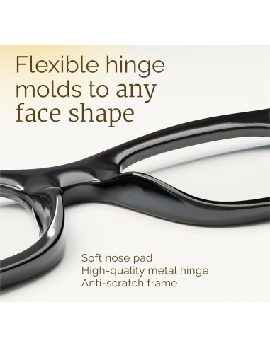 Gafas de Lectura CCVOO Oprah 6 Paquete Anti Luz Azul