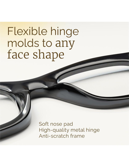 Gafas de Lectura CCVOO Oprah 6 Paquete Anti Luz Azul