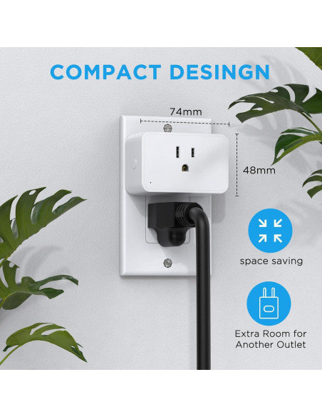 Enchufe Control Remoto G-Homa 30.48m 1875W 15A Programable