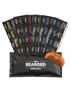 Kit de Cuidado de Barba Live Bearded con Peine y Fragancias