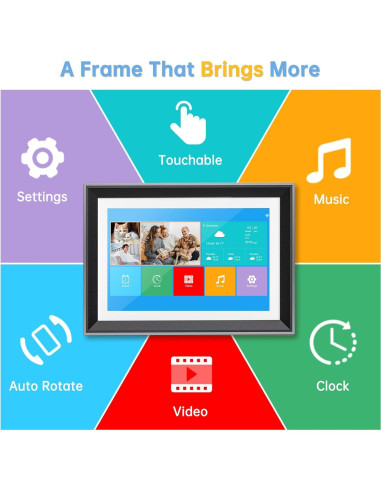 Marco de Foto Digital WiFi MELCAM P105 10" 16GB Pantalla HD