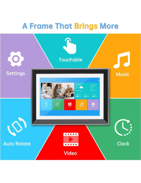 Marco de Foto Digital WiFi MELCAM P105 10" 16GB Pantalla HD