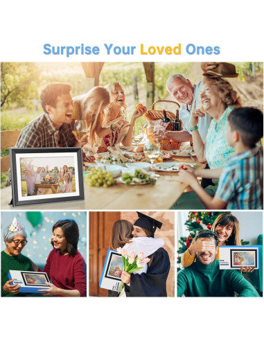 Marco de Foto Digital WiFi MELCAM P105 10" 16GB Pantalla HD