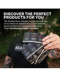 Kit de Cuidado de Barba Live Bearded con Peine y Fragancias 2