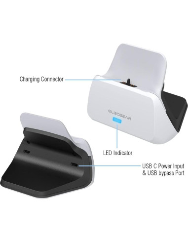 Base de Carga Solo ElecGear para Controlador PS5 - Montaje Pared