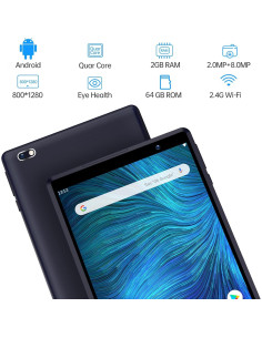 Tableta PRITOM L8 8" Android 13 64GB Cuádruple Núcleo 2