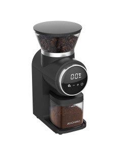 Molino de Café Burr Eléctrico AYCHIRO con Pantalla Táctil 30 Niveles