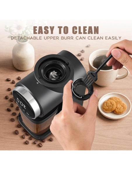 Molino de Café Burr Eléctrico AYCHIRO con Pantalla Táctil 30 Niveles