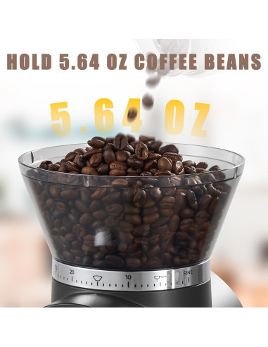 Molino de Café Burr Eléctrico AYCHIRO con Pantalla Táctil 30 Niveles