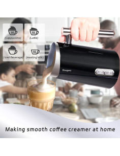 Espumador de Leche Eléctrico Huogary 4 en 1 500W 300ml 2