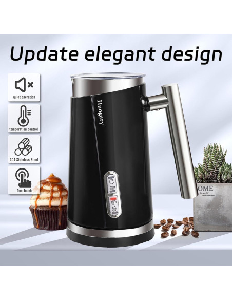 Espumador de Leche Eléctrico Huogary 4 en 1 500W 300ml