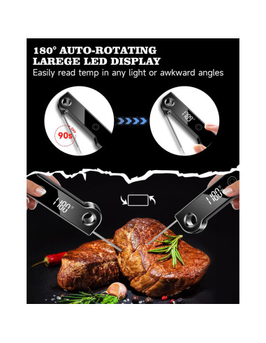 Termómetro Digital de Carne FVFV 2025 - Precisión 0.1C