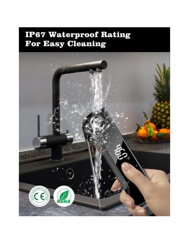 Termómetro Digital de Carne FVFV 2025 - Precisión 0.1C