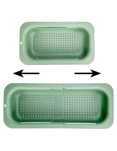 Colador Extensible UPHTEH Verde Oscuro - Multiuso y Apto para Lavavajillas