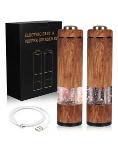 Juego de Molinillos Eléctricos Spacefrog - Sal y Pimienta Recargables