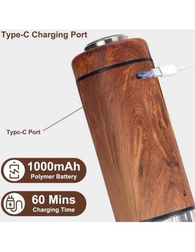 Juego de Molinillos Eléctricos Spacefrog - Sal y Pimienta Recargables