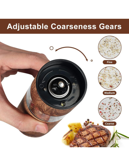 Juego de Molinillos Eléctricos Spacefrog - Sal y Pimienta Recargables Juego de Molinillos Eléctricos Spacefrog - Sal y Pimienta Recargables