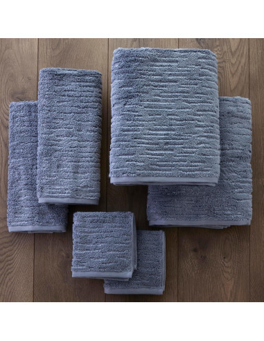 Conjunto de Toallas de Lujo SKL Home CloudSoft 6 Piezas Azul