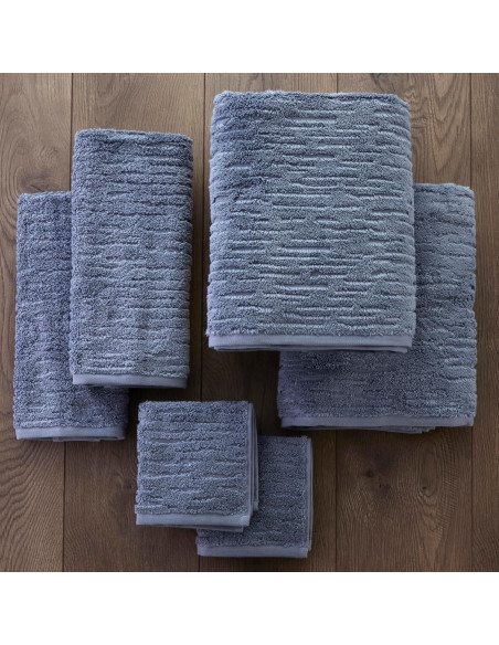 Conjunto de Toallas de Lujo SKL Home CloudSoft 6 Piezas Azul