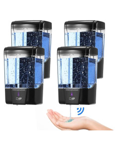 Paquete de 4 dispensadores automáticos de jabón VZZNN 600 ml