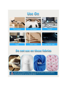 Removedor de Pelo de Mascota Alseeko - 2 Pcs Manual Azul 2