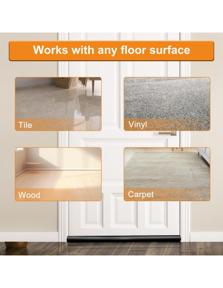 2 Tapones de Corrientes de Aire LM BODYCARE para Puerta 91 cm