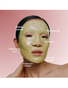Mascarilla Peel Off CocoBeauty Matcha 16 Unidades Hidratante 2