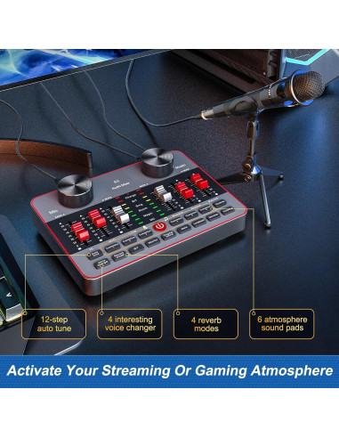 Kit de Podcast para 2 Micrófonos G1-E350S - Mezclador DJ