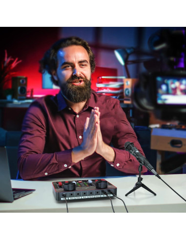 Kit de Podcast para 2 Micrófonos G1-E350S - Mezclador DJ