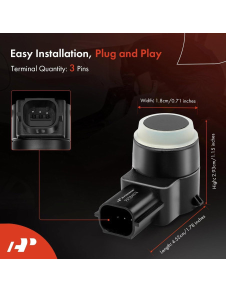 Sensor de Estacionamiento A-Premium 4-PC para Jeep y Dodge