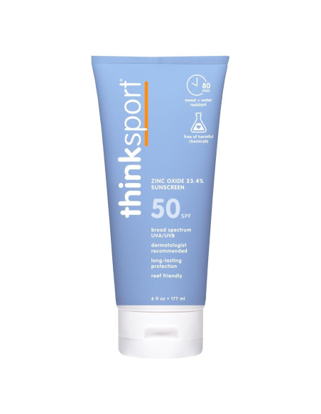 Thinksport Protector Solar Mineral SPF 50+ 170ml - Bloqueador Natural