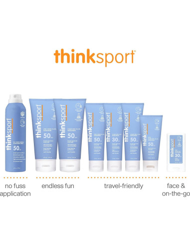 Thinksport Protector Solar Mineral SPF 50+ 170ml - Bloqueador Natural