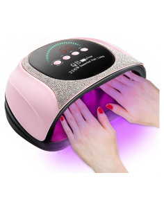 Secador de Uñas LED UV iBigLY 256W con 57 Luces y Temporizador