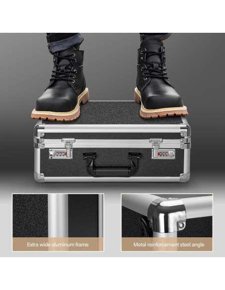 Caja de Almacenamiento Mediana GODLONSEN Negra con Cerradura