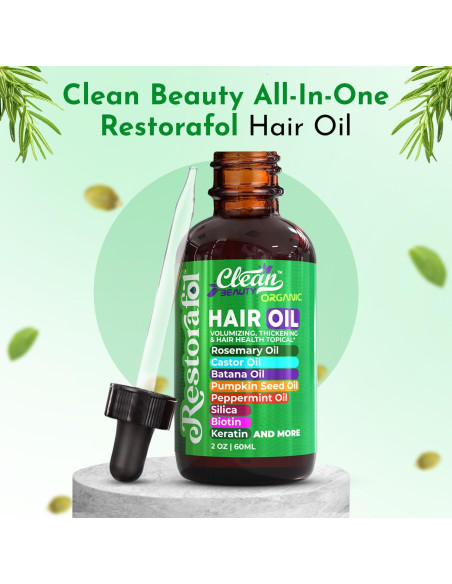 Aceite para Cabello Clean Beauty Romero 56.7g - Crecimiento y Hidratación